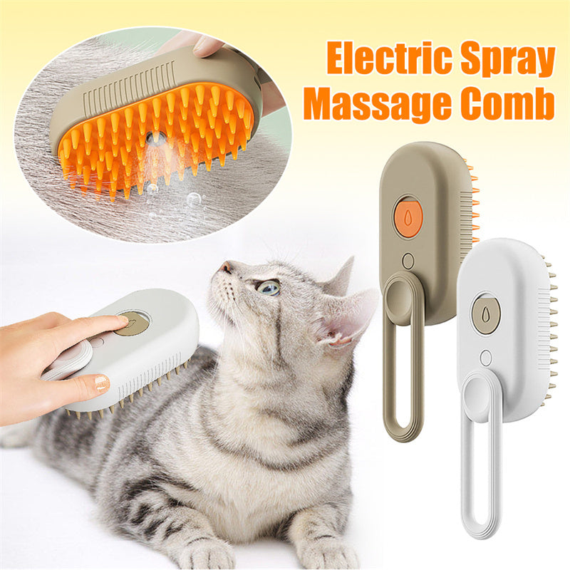 3-in-1 Electric Pet Grooming Brush | Steam & Shine Technology - FurBusters