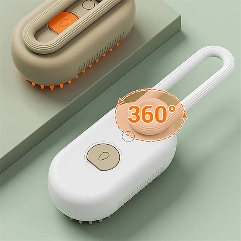 3-in-1 Electric Pet Grooming Brush | Steam & Shine Technology - FurBusters