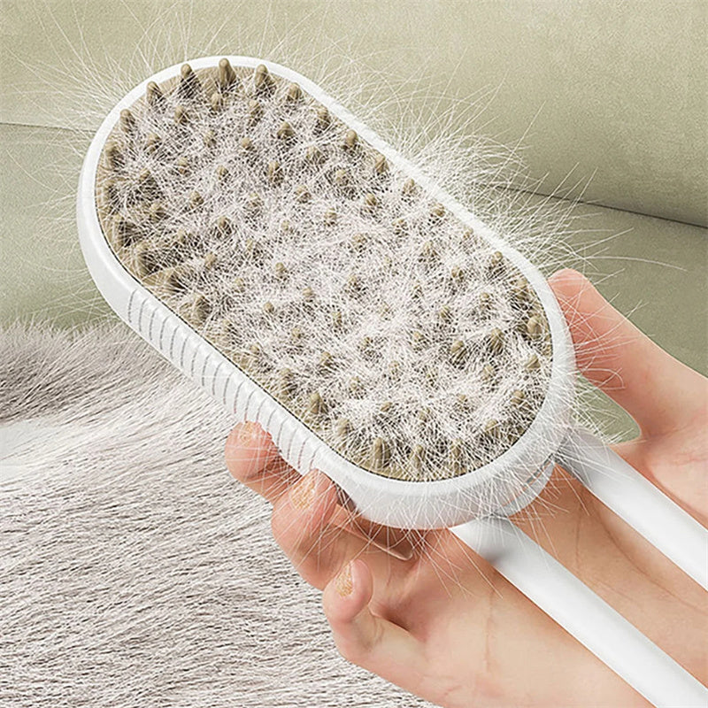 3-in-1 Electric Pet Grooming Brush | Steam & Shine Technology - FurBusters
